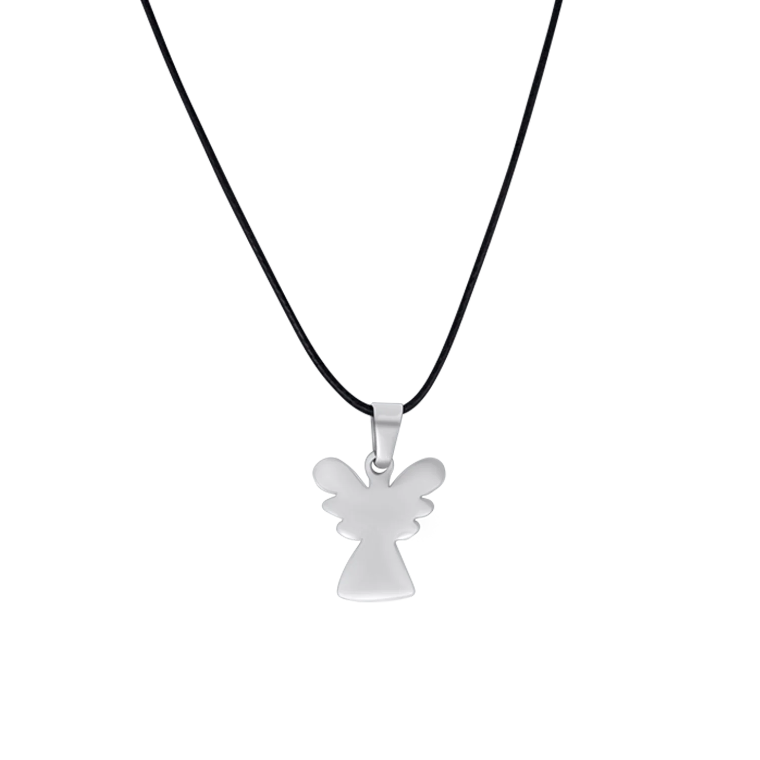 ANGEL NECKLACE - RUBBER CORD AND STEEL