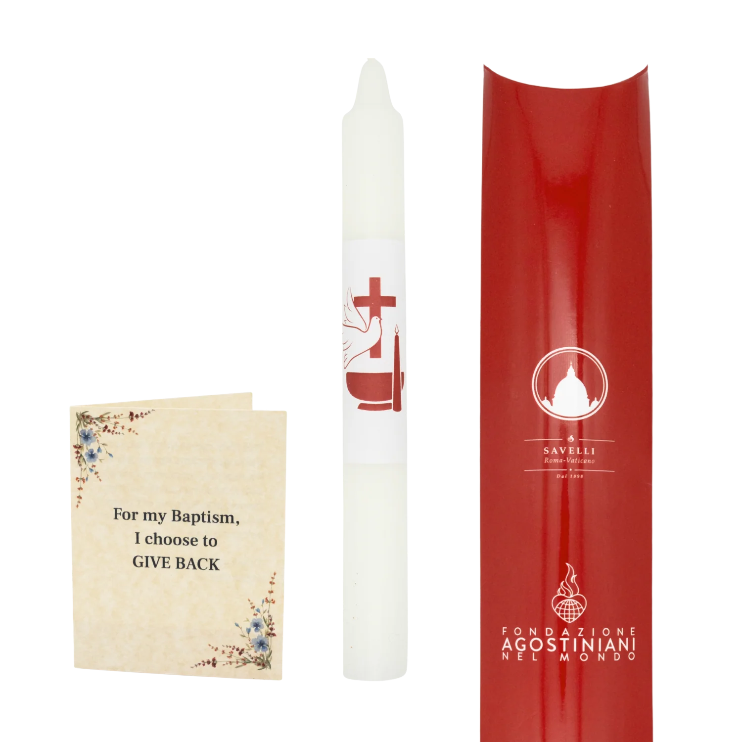 CANDLE - BAPTISM CHARITY FAVOR FOR OSAFUND