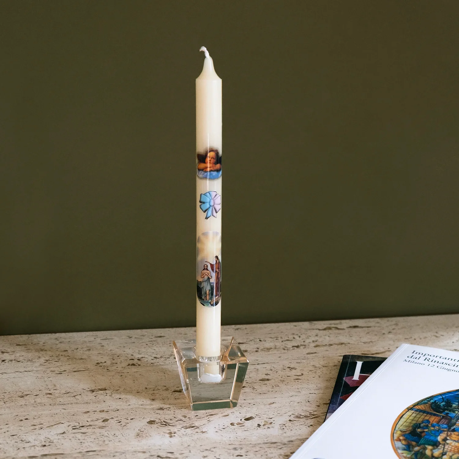 CHRISTENING - WHITE CANDLE - Image 2