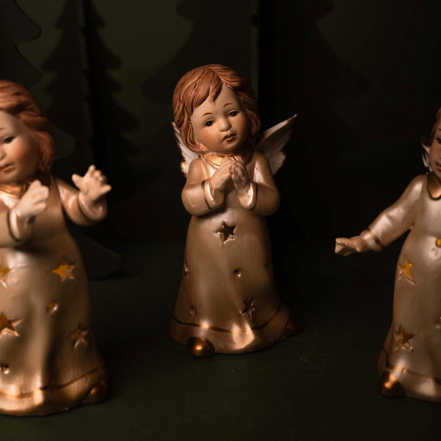 ANGEL DECORATIONS WITH LED LIGHT - RESIN - Image 3