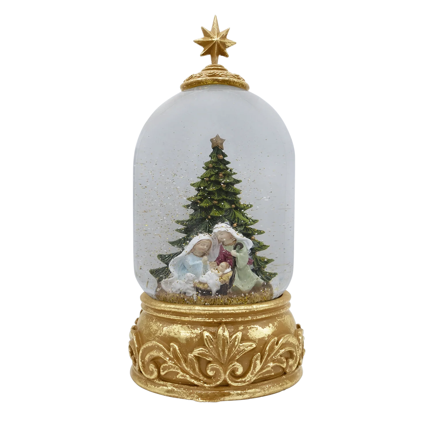 CHRISTMAS SNOW GLOBE - MUSICAL CARILLON