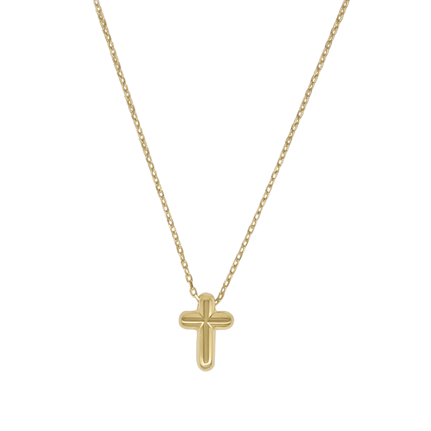 CROSS NECKLACE - GOLDEN SILVER