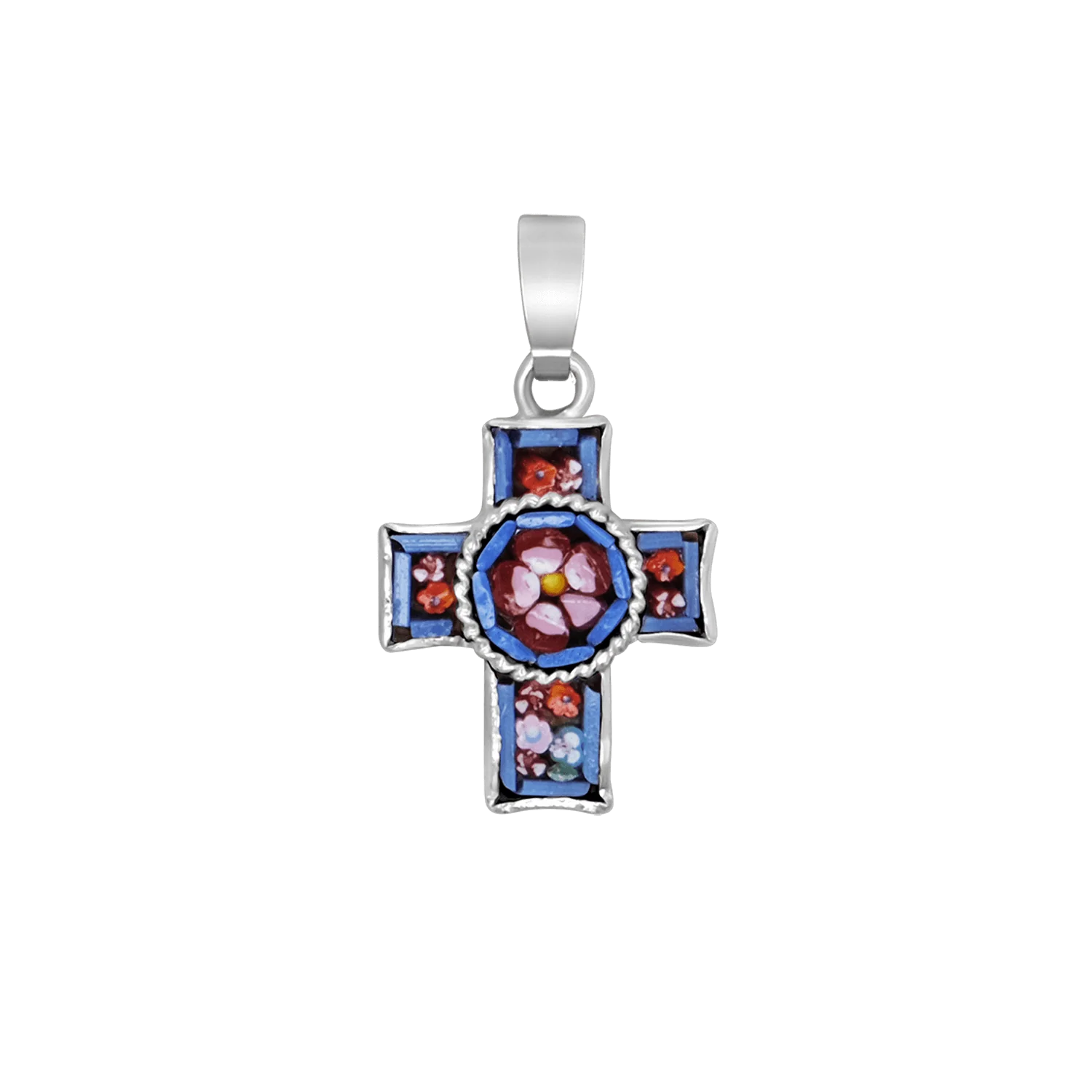 CROSS PENDANT - MICROMOSAIC JEWELRY - METAL