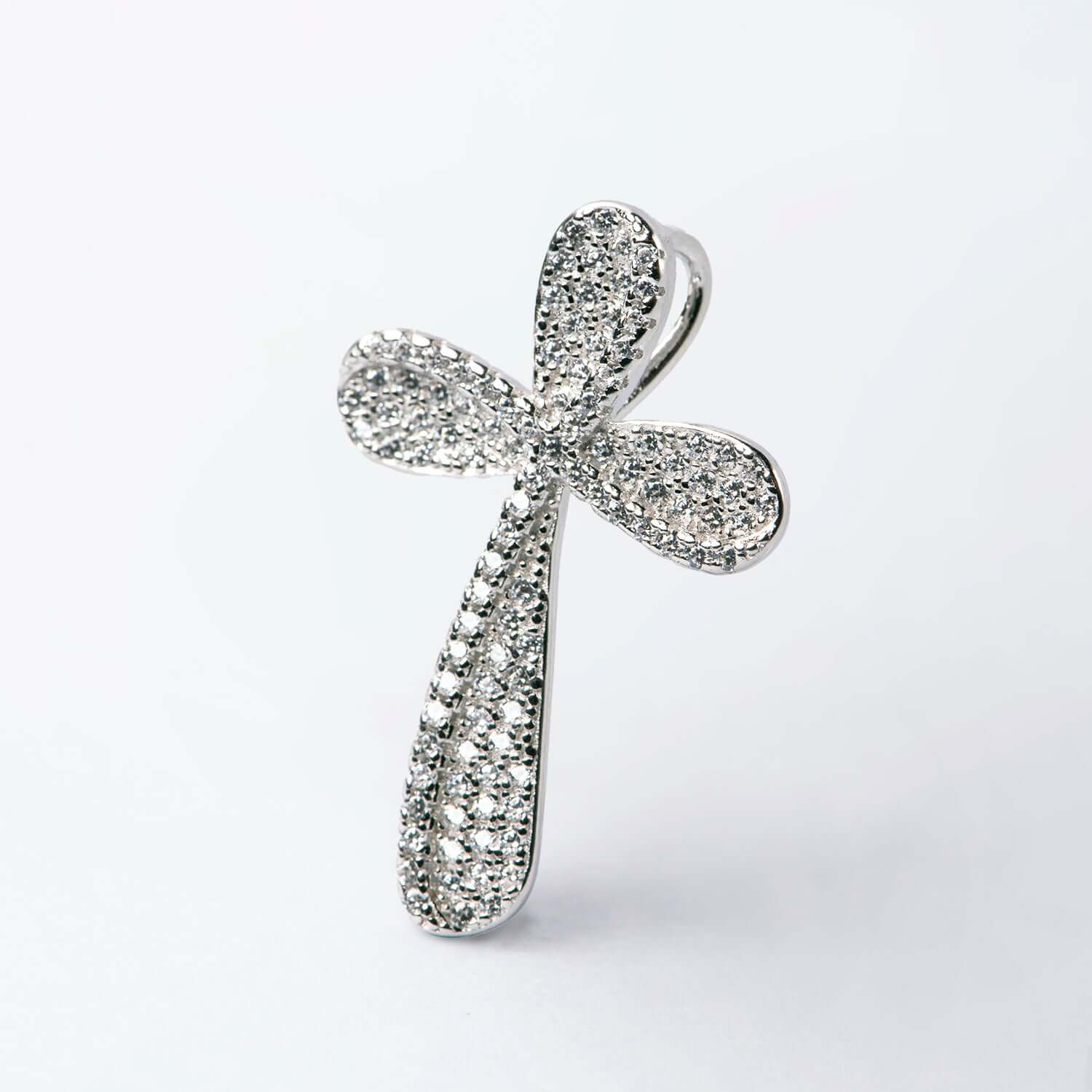 CROSS PENDANT - SILVER AND ZIRCONIA - Image 4