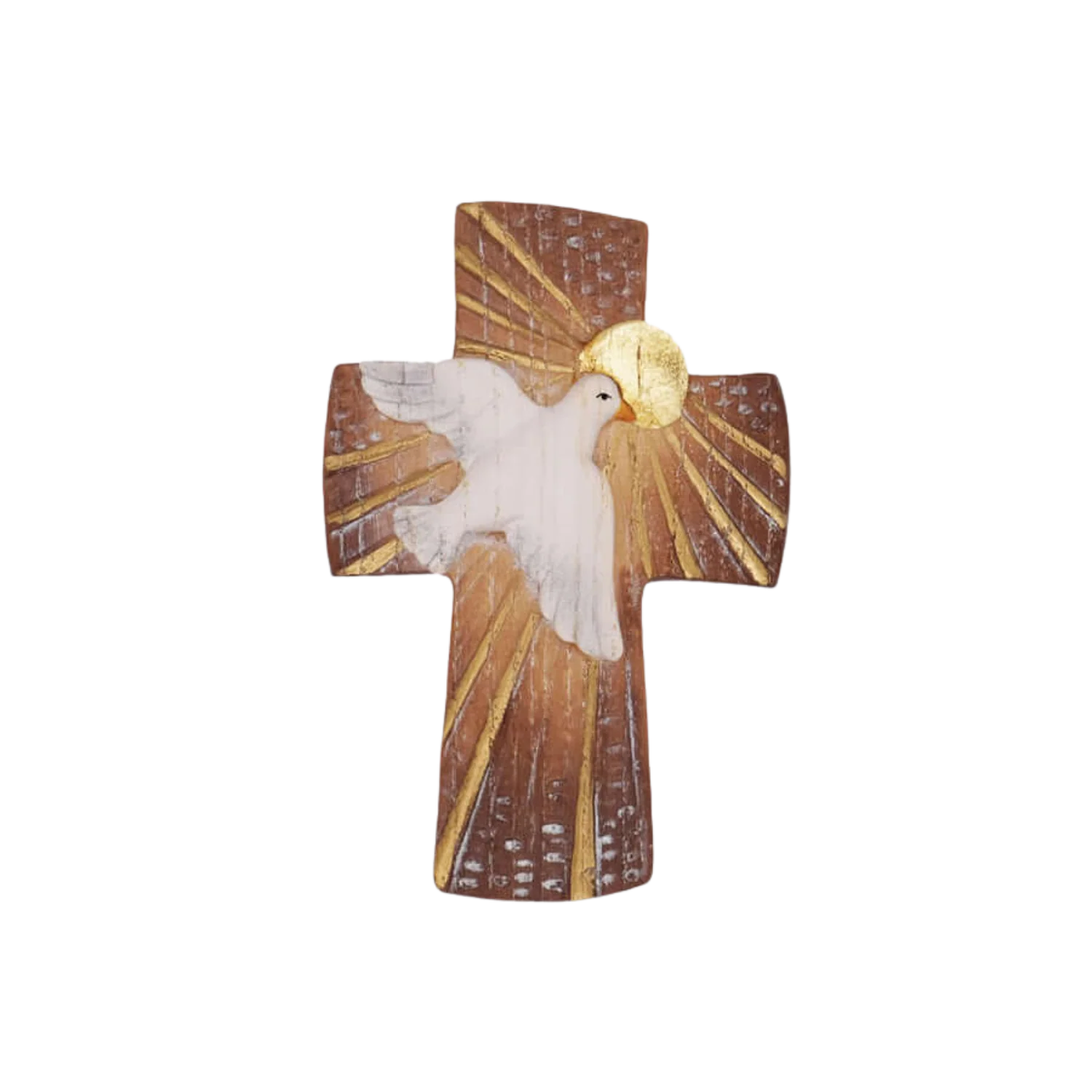 DOVE OF PEACE - WALL CROSS - WOOD