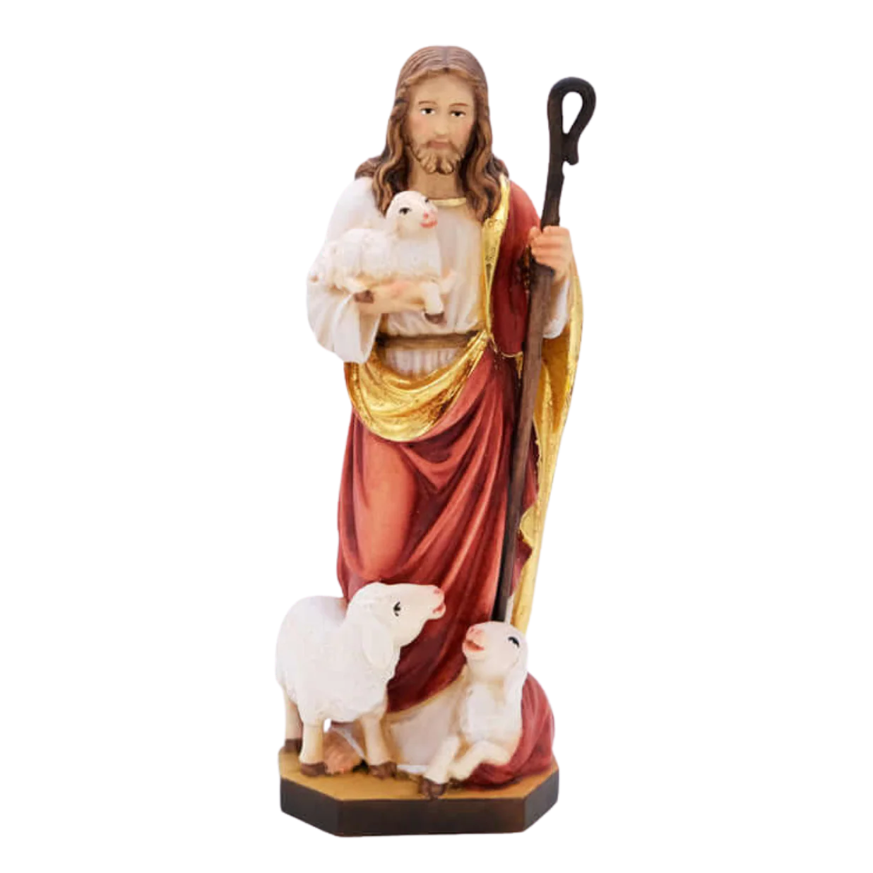 GOOD SHEPHERD - STATUE - WOOD