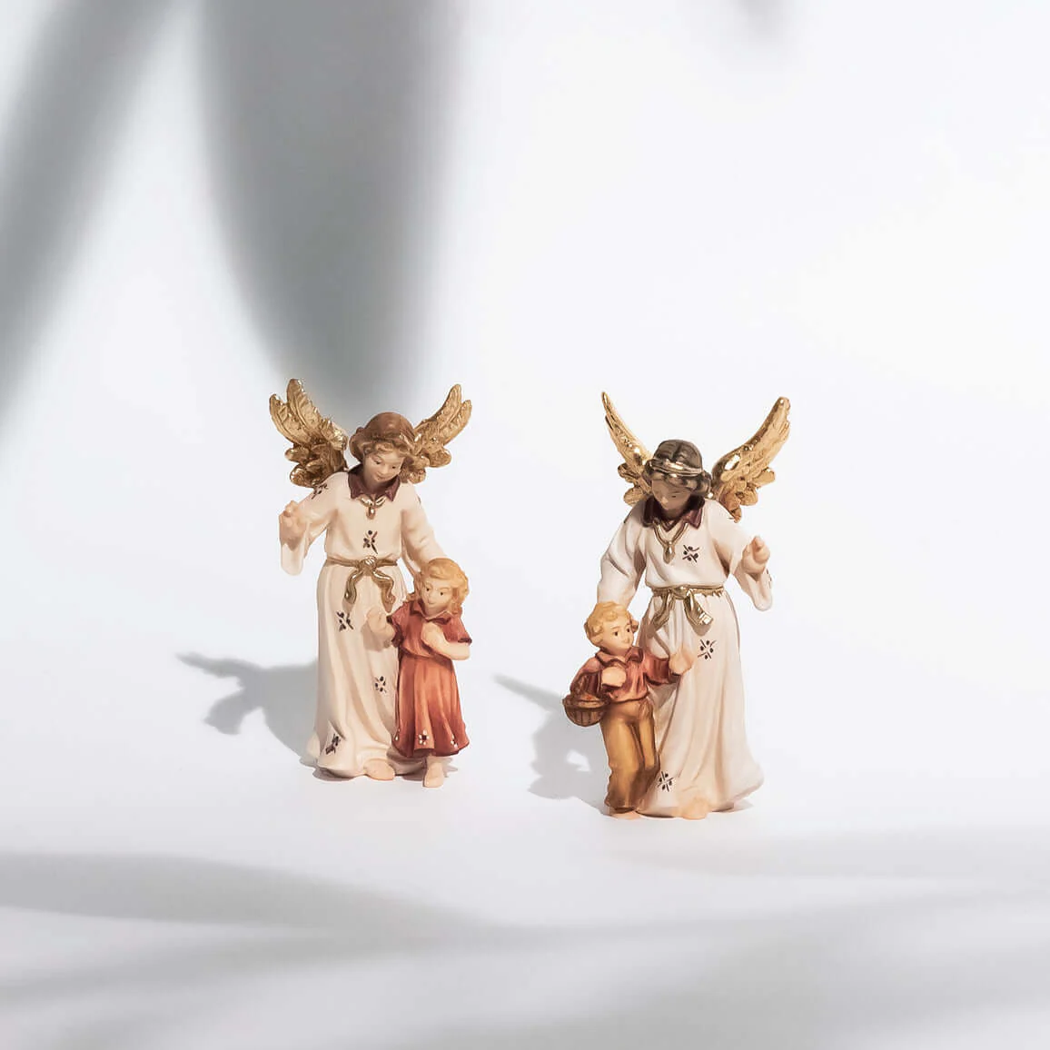 GUARDIAN ANGEL BOY - STATUE - WOOD - Image 3