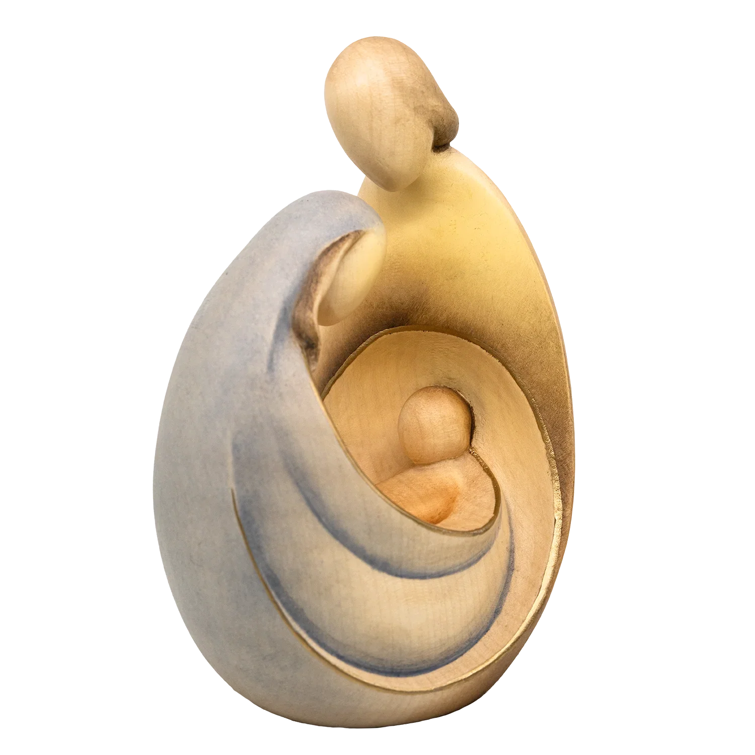 NATIVITY STATUE - CHRISTMAS - COLORED WOOD - Image 2