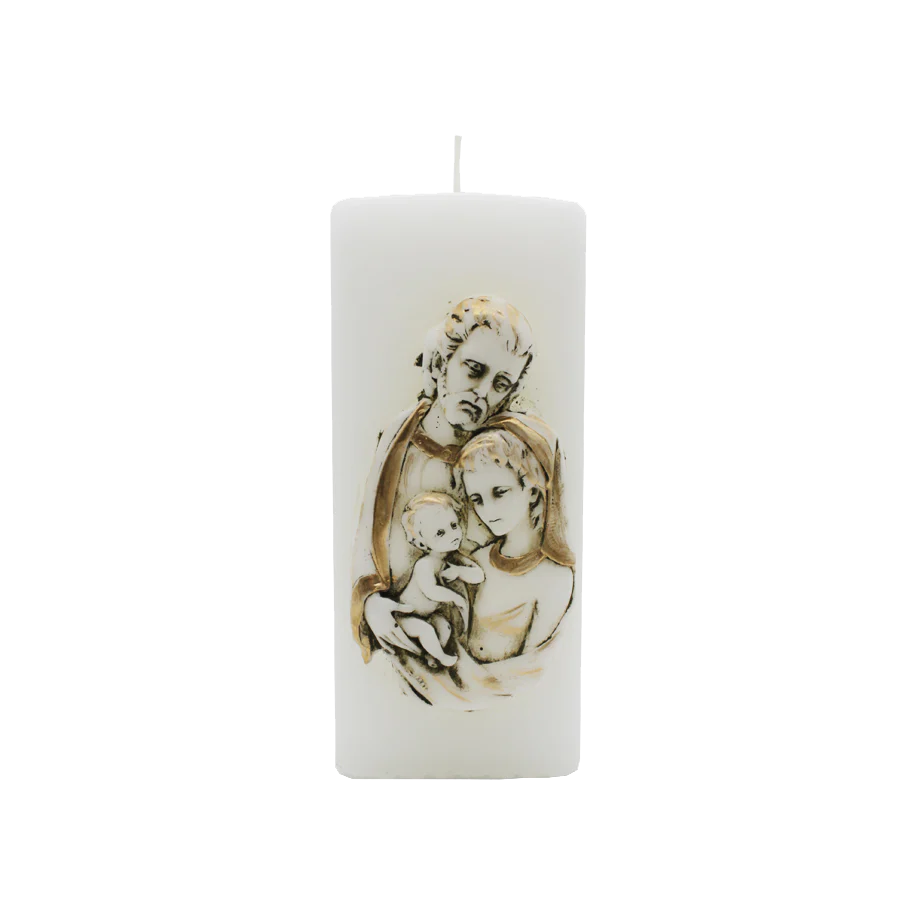 HOLY FAMILY - RELIGIOUS CANDLE