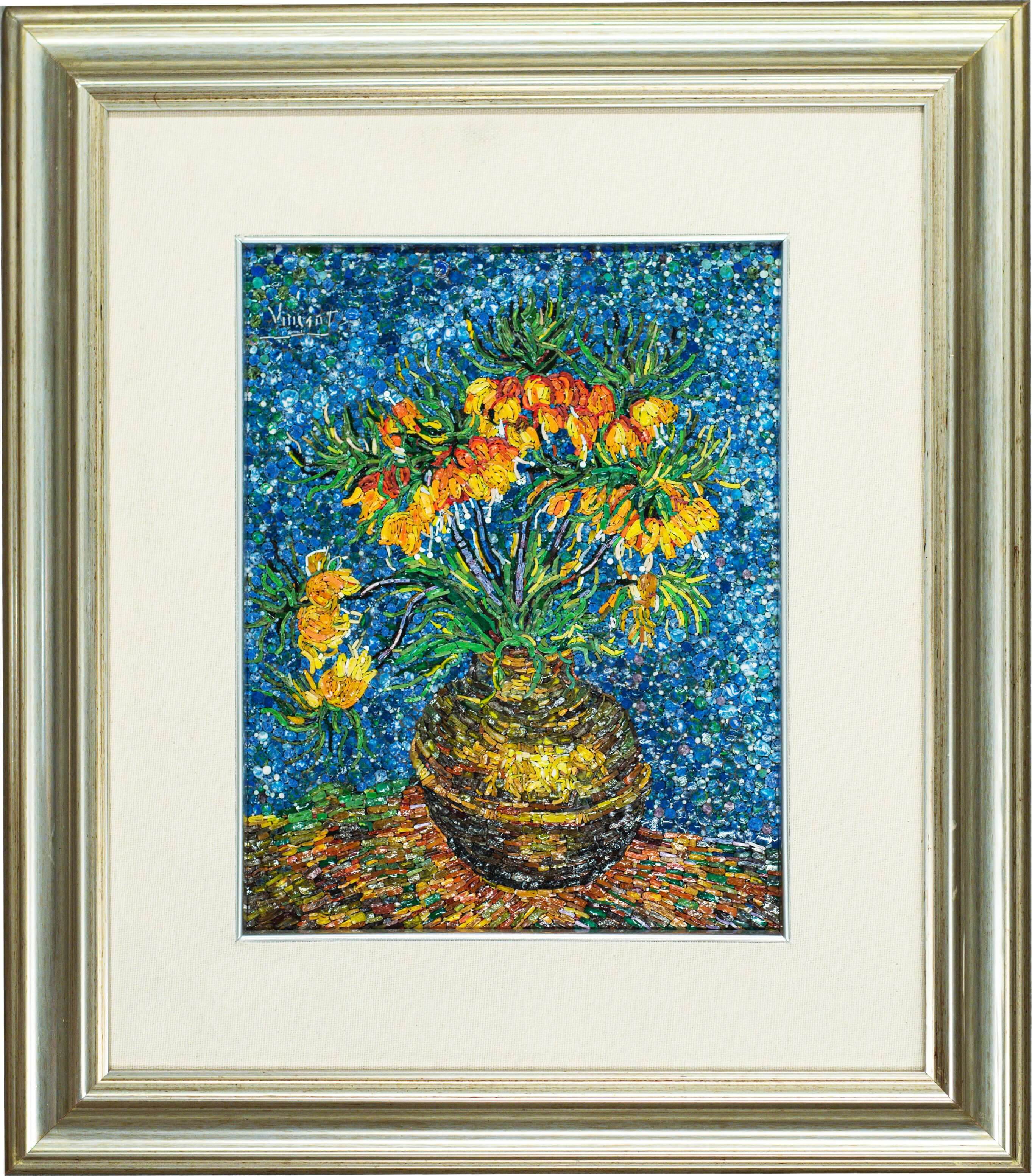 IMPERIAL FRITILLARIES IN A COPPER VASE - VAN GOGH - MOSAIC
