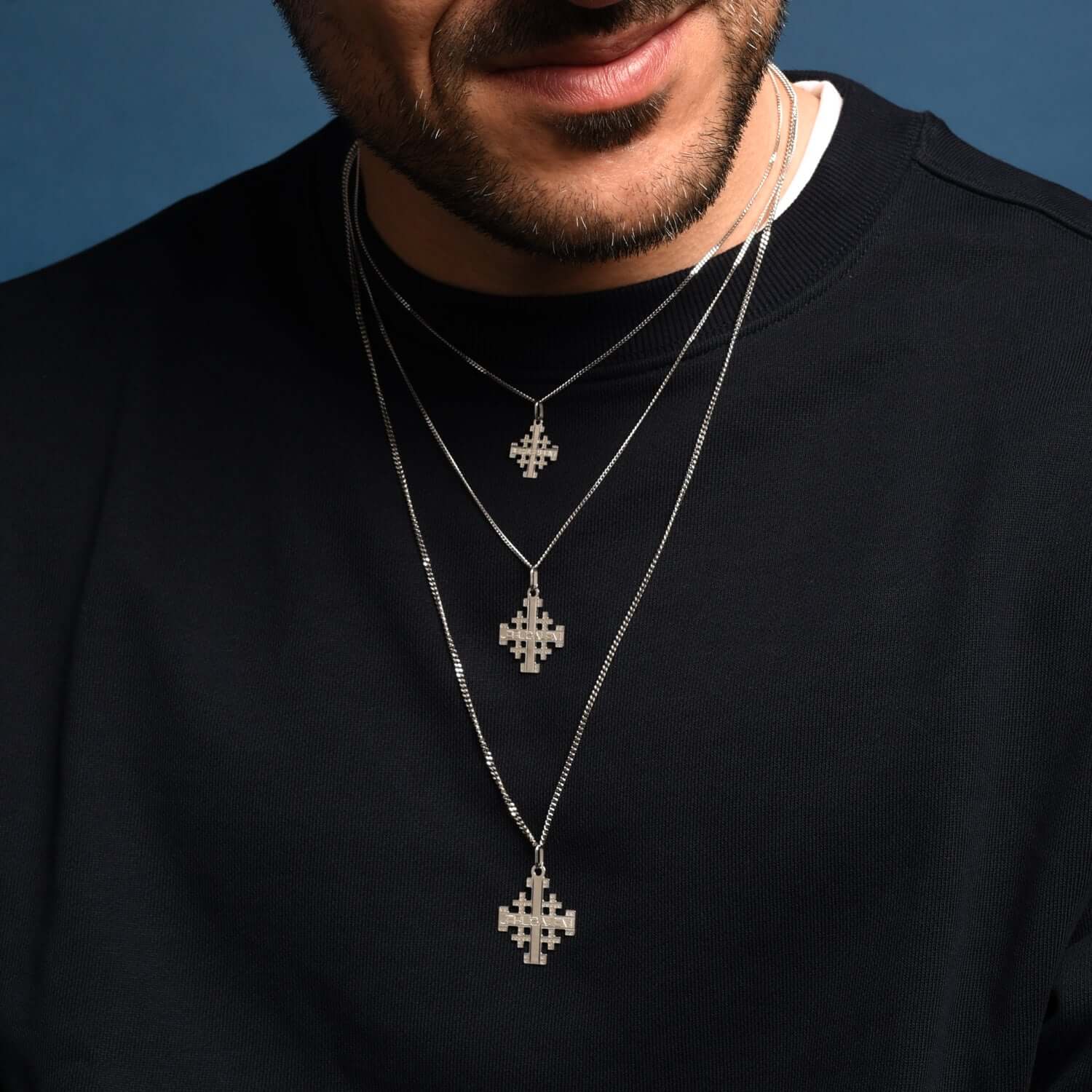 JERUSALEM CROSS PENDANT - SILVER - Image 2