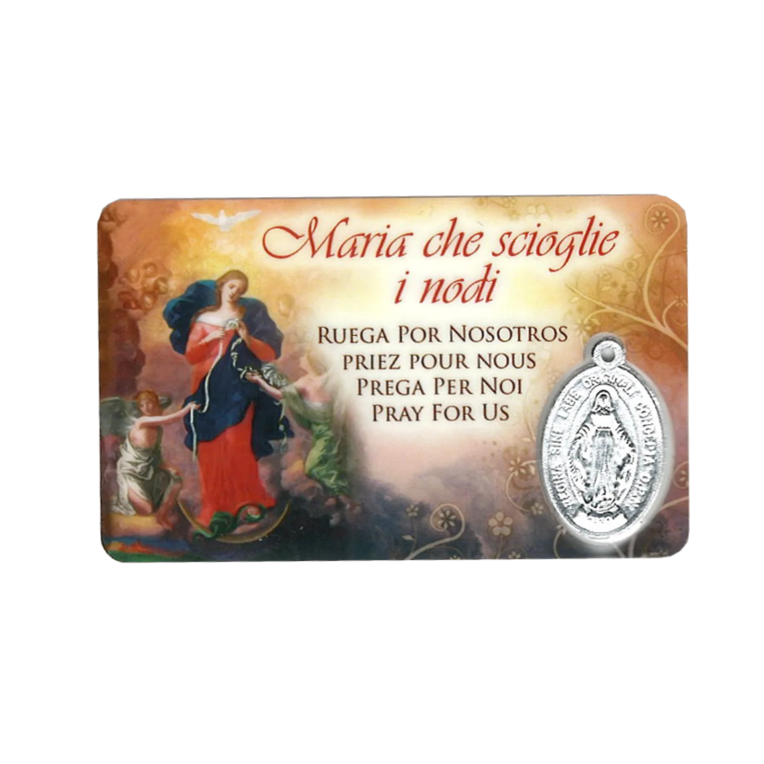 MARY UNDOER OF KNOTS - HOLY CARD
