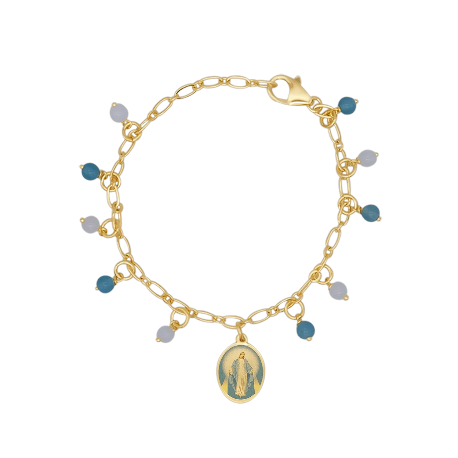 MIRACULOUS MEDAL - BEADED BRACELET