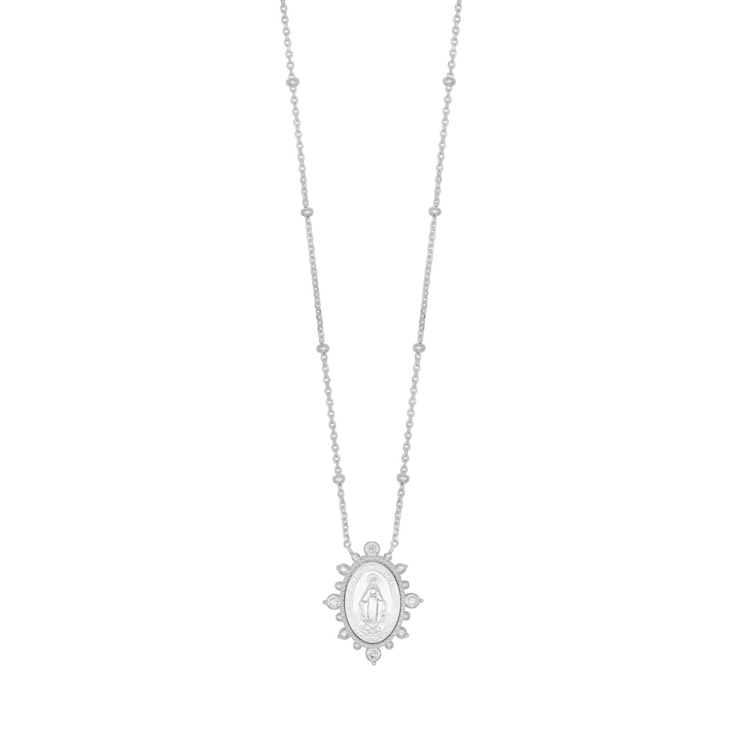 MIRACULOUS MEDAL NECKLACE - SILVER