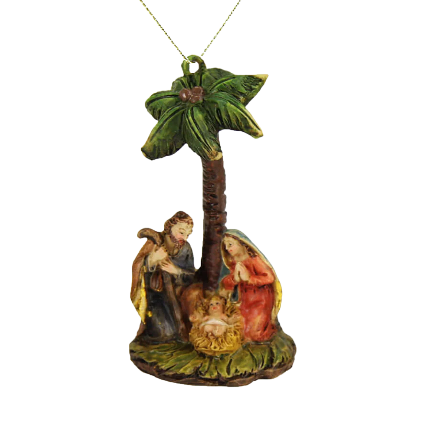 NATIVITY ORNAMENT - CHRISTMAS TREE DECORATION - RESIN