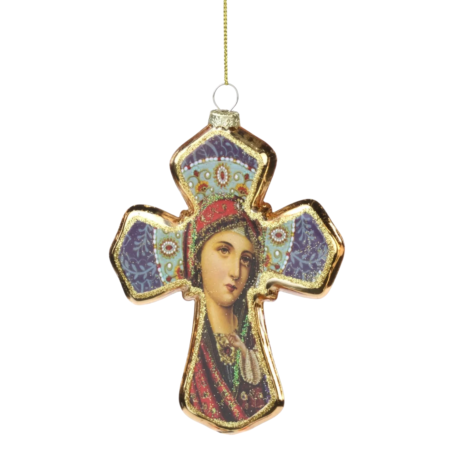 OUR LADY CHRISTMAS TREE ORNAMENT - GLASS