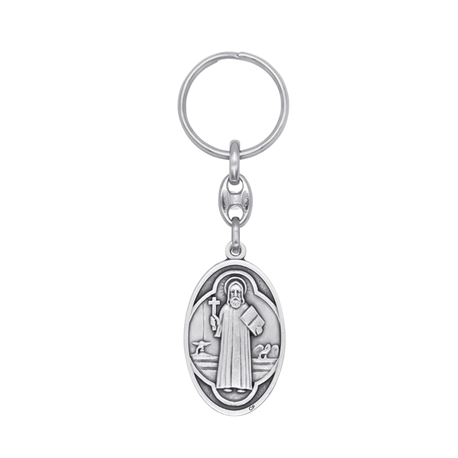 SAINT BENEDICT - KEYRING - METAL