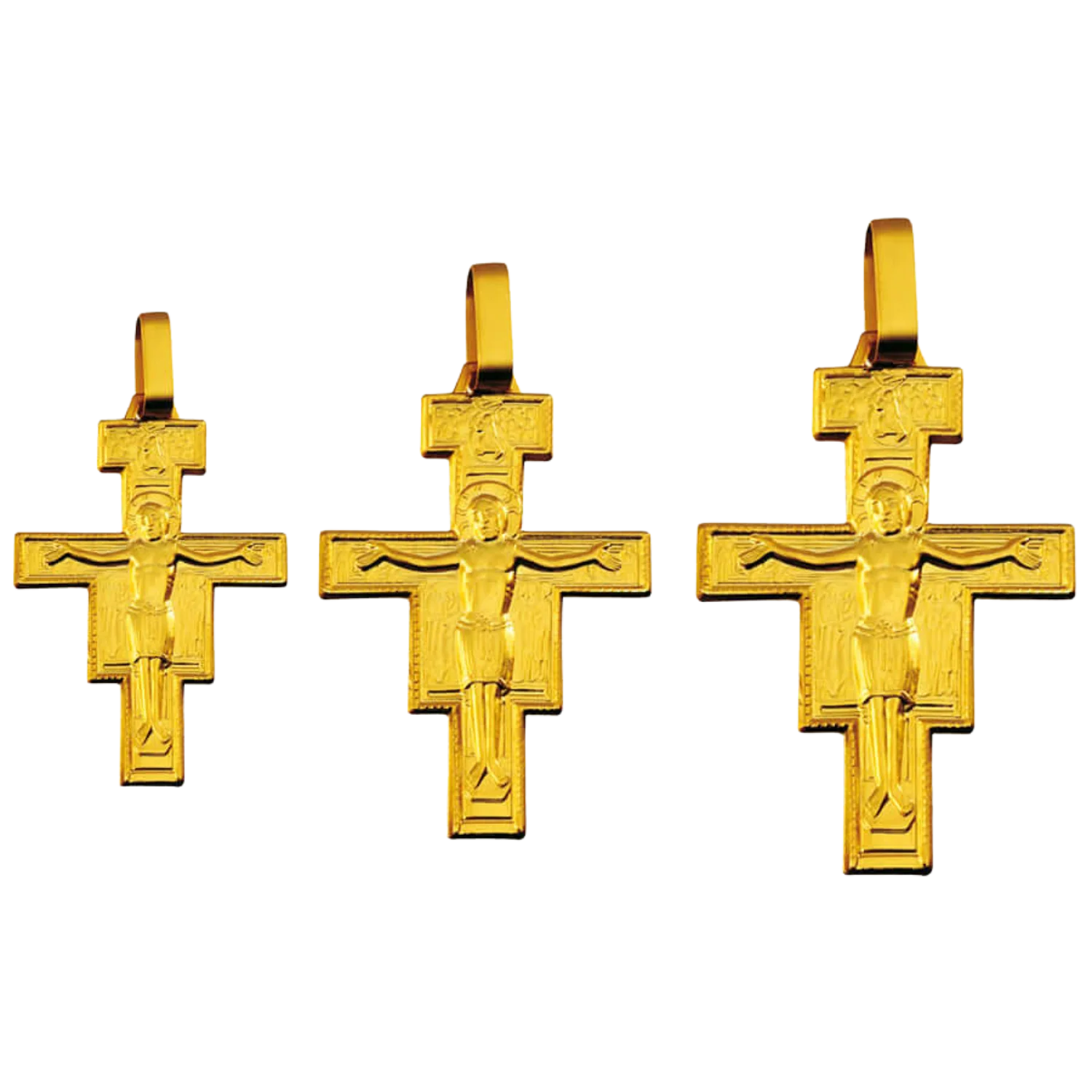 SAINT DAMIAN - CRUCIFIX PENDANT - GOLD - Image 4