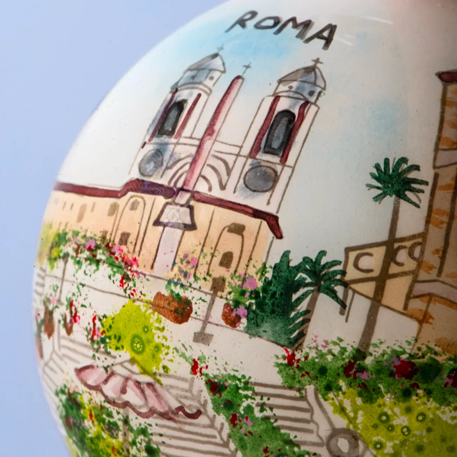 SPANISH STEPS - CHRISTMAS BAUBLE - GLASS - Image 3