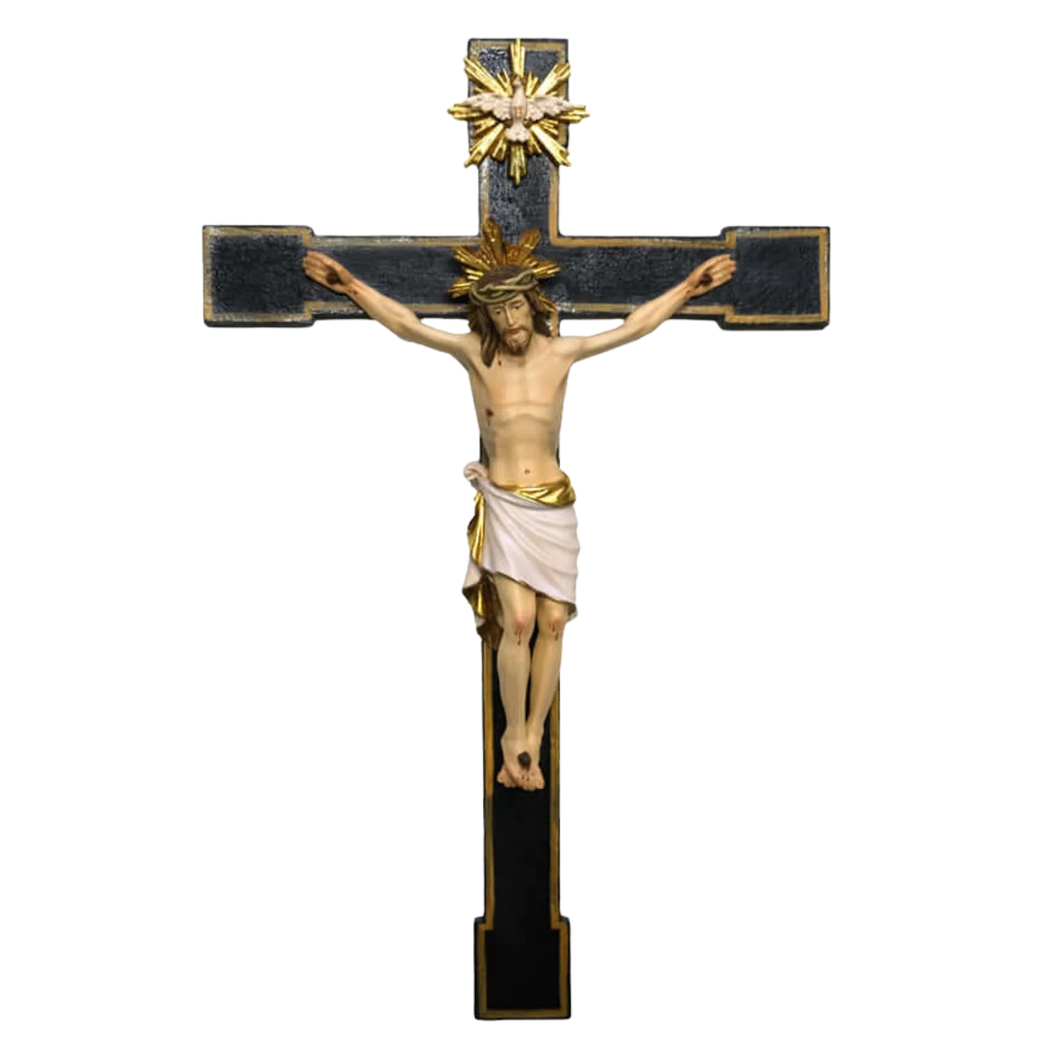WALL CRUCIFIX - CARVED WOOD