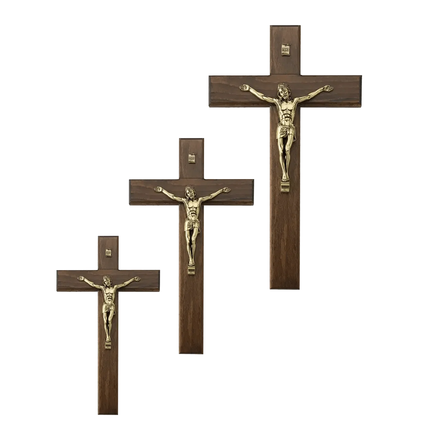 WALL CRUCIFIX - WOOD - Image 2